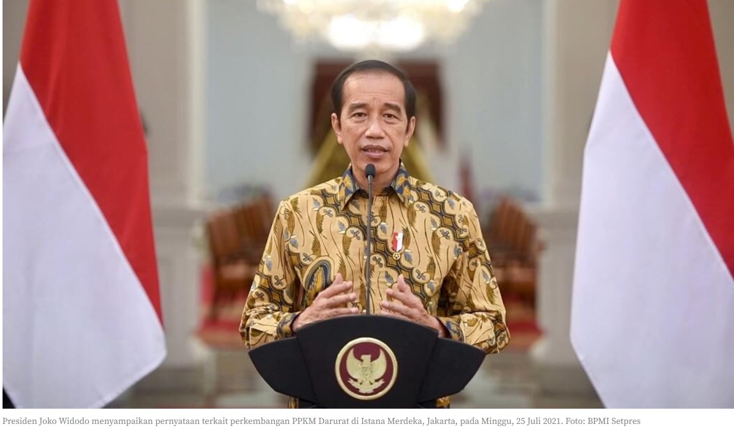 Presiden Jokowi Menentapkan PPKM Diperpanjang Hingga 2 ...